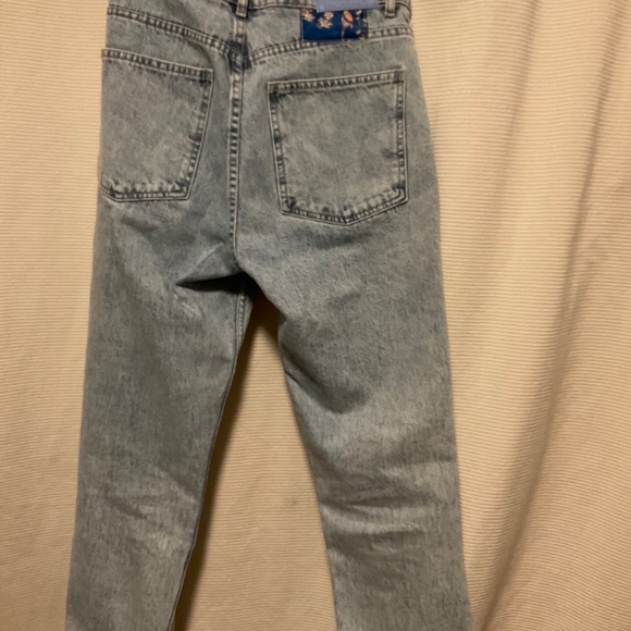 DESIGUAL Straight Cropped Japanese Jeans Blue - Picture 3 of 5